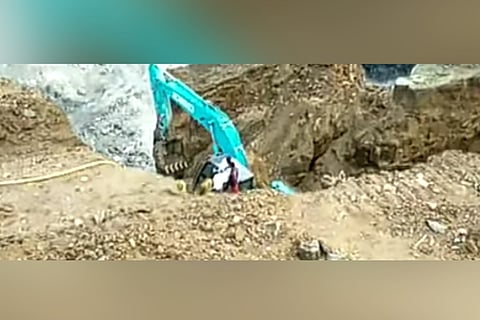 The accident site
