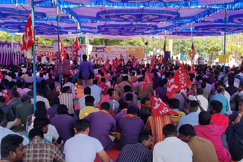 Sanitation workers protest at Freedom Park