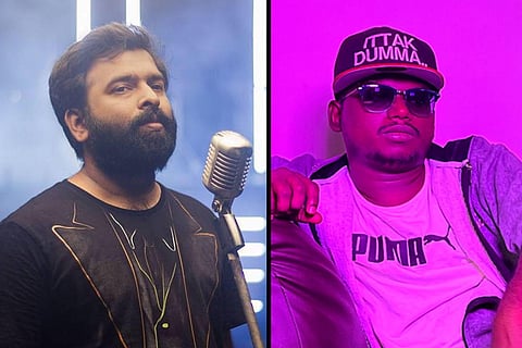 Music composer Santosh Narayanan and rapper, lyricist and composer Arivu 