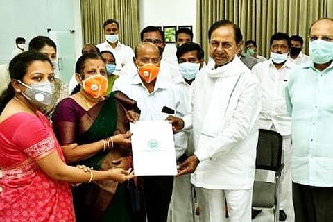 CM KCR appoints martyr Col Santosh wife as Deputy Collector