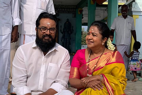Sarath Kumar and Radikaa 