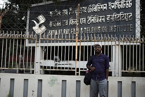 Sarath, a student from Kerala who denied admission at the KR Narayanan institute 