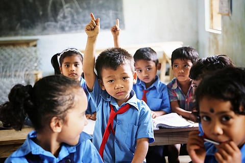 School students inside a classroom