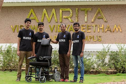 This wheelchair made by Kerala students self-drives and can be controlled via an app 