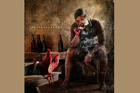 Actor Selvaragahavan in new poster of 'Saani Kaayidham'.