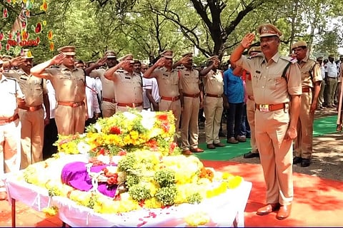 Watch: ‘Crime Dog Shadow’ mourned by Andhra police in tearful goodbye to dutiful dog