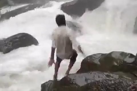 Man washed away after he slips and falls in waterfall in Karnataka