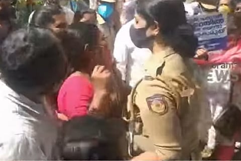 Protest in Kollam