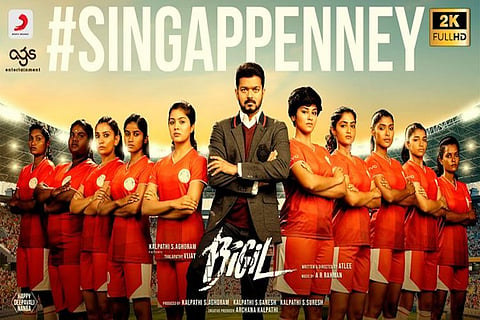 Watch: 'Singappenney' from Vijay's 'Bigil' out, dedicated to women