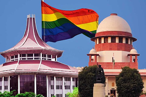 Sri Lanka and Indian Supreme Courts, and a rainbow flag