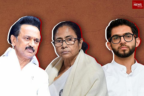 A collage of three leaders