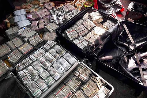 IT Raid bag full of cash