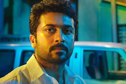 A close up shot of popular Kollywood actor Suriya. 