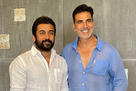 Suriya  along with actor Akshay Kumar