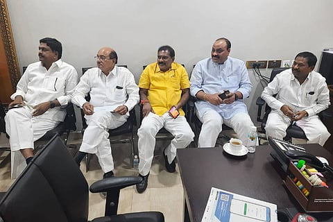 Five TDP MLAs suspended from Andhra Assembly for raising illicit liquor deaths issue 