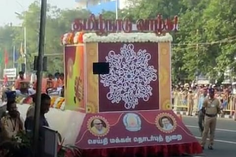 Tamil Nadu Vaazhga tableau at TN Republic Day parade