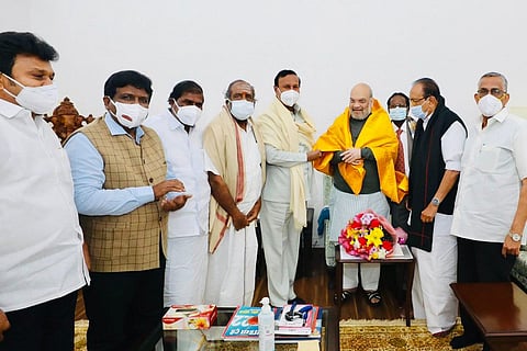The delegation meeting Amit Shah