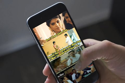 Sexist Tamil memes for image desc