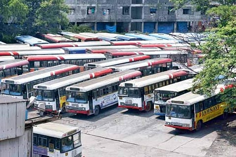 TSRTC bus fleet