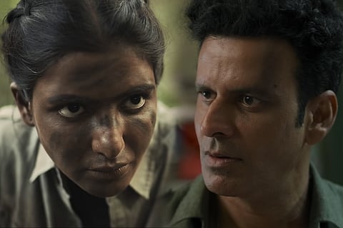 Samantha and Manoj Bajpayee in Family Man 2 poster