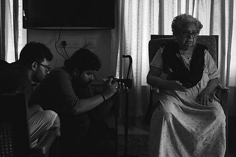 Shooting still of The Invisible Humans