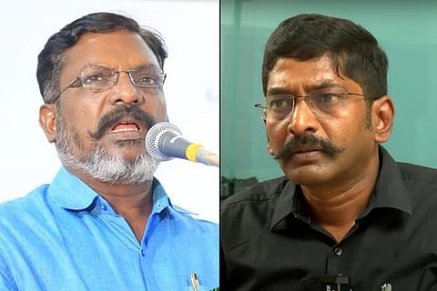 Thirumavalavan and Savukku Shankar
