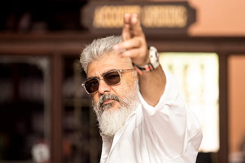 Ajith Kumar in his latest film Thunivu