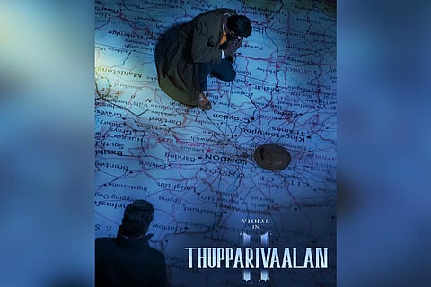 Poster from Thupparivalan 2 featuring Vishal 