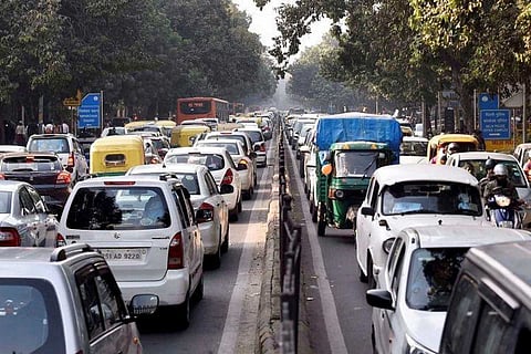 File photo of a traffic jam