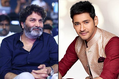 Director Trivikram on the left and actor Mahesh Babu on the right.