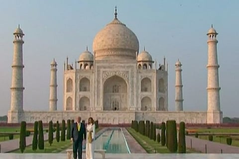 Namaste Trump: US President and his family visit Taj Mahal in Agra 