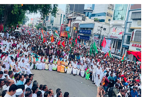 Kerala UDF Secretariat protest  