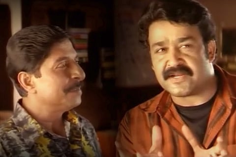 Sreenivasan and Mohanlal and in Udayananu Tharam