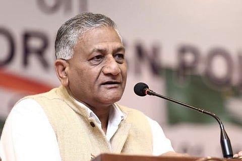 Minister of State for Civil Aviation VK Singh
