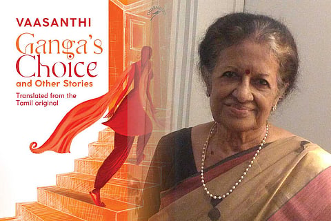 Front cover of Ganga's Choice and author Vaasanthi