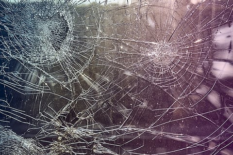 Broken glass