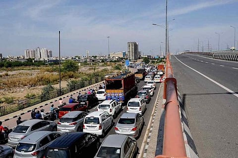 Traffic on road