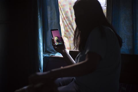 Video call with a COVID-19 patient