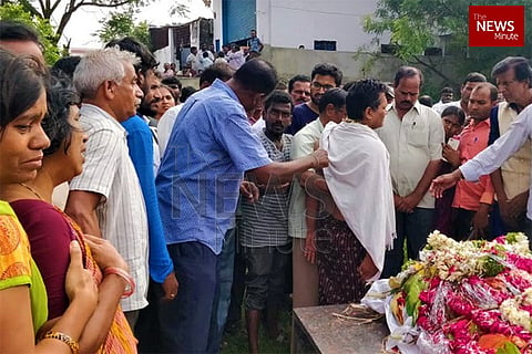 Day after her murder, hundreds bid emotional farewell to Telangana MRO Vijaya Reddy