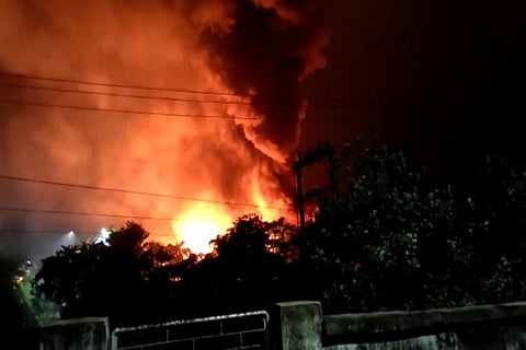 Massive fire and explosion at Andhra pharma unit in Visakhapatnam, one missing