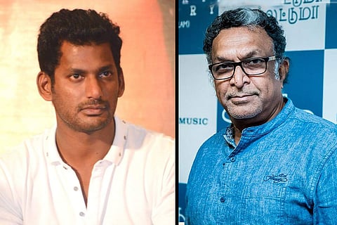 A collage of Vishal and Nasser