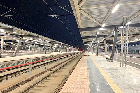 A platform at the new, world-class Visvesvaraya Terminal in Bengaluru