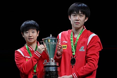 Sun Yingsha and Wang Chuqin
