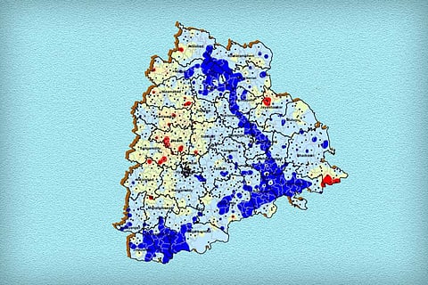 Ground water levels in Telangana in March 2021