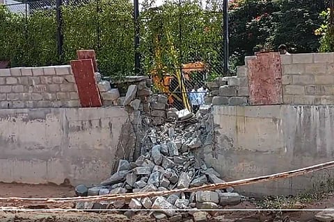 Removal of encroachment in Wipro