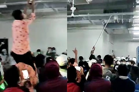 Violence that broke out at Wistron 