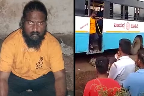 Mahadeva is accused of attacking his wife in a moving bus