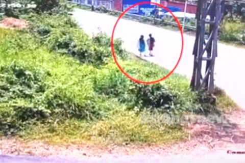 The deceased women's image captured in CCTV camera