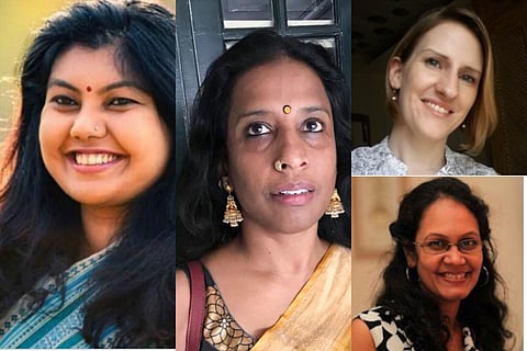 Collage of the women panelists 