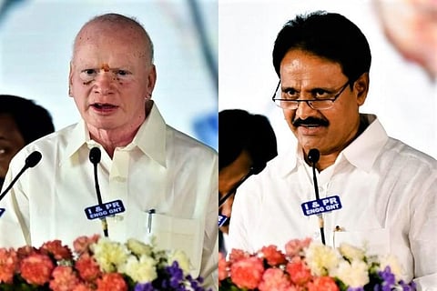 YSRCP Rajya Sabha MPs Pilli Subhash Chandra Bose and Mopidevi Venkataramana